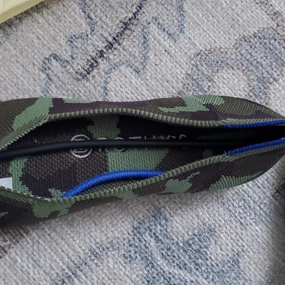 New Rothy' The Point Green Camo Flats Shoes Sz7.5 - Picture 7 of 10